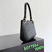 Fortok Bottega Veneta Intrecciato Clicker Bag Black 28*10*24cm - 3