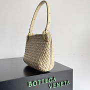 Fortok Bottega Veneta Intrecciato Clicker Bag Soft Beige 28*10*24cm - 4