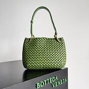 Fortok Bottega Veneta Intrecciato Clicker Bag Green 28*10*24cm - 1