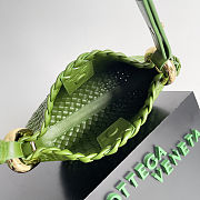 Fortok Bottega Veneta Intrecciato Clicker Bag Green 28*10*24cm - 6