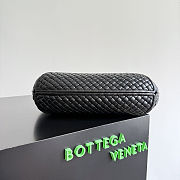 Fortok Bottega Veneta Clicker Bag Black Woven Leather 36*12*30cm - 4