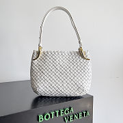 Fortok Bottega Veneta Intrecciato Clicker Bag White 28*10*24cm - 1