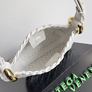 Fortok Bottega Veneta Intrecciato Clicker Bag White 28*10*24cm - 5