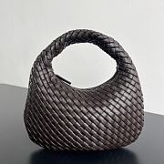 Fortok Bottega Veneta Women's Small Veneta Dark Chocolate Brown 35x21x5cm - 1