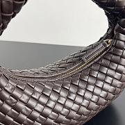 Fortok Bottega Veneta Women's Small Veneta Dark Chocolate Brown 35x21x5cm - 5