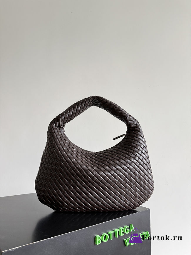 Fortok Bottega Veneta Women's Large Veneta Dark Chocolate Brown 44*28*5cm - 1