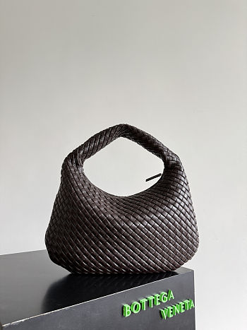 Fortok Bottega Veneta Women's Large Veneta Dark Chocolate Brown 44*28*5cm