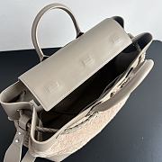 Fortok Bottega Veneta Andiamo Voyager Suede Soft Taupe Beige 43*39*20cm - 3