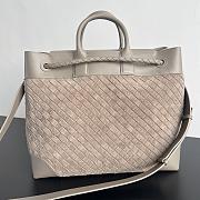 Fortok Bottega Veneta Andiamo Voyager Suede Soft Taupe Beige 43*39*20cm - 5