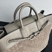 Fortok Bottega Veneta Andiamo Voyager Suede Soft Taupe Beige 43*39*20cm - 6