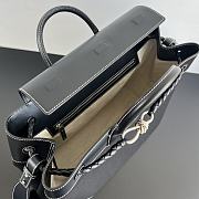 Fortok Bottega Veneta Andiamo Voyager Leather Trimmed Black 43*39*20cm - 4