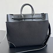 Fortok Bottega Veneta Andiamo Voyager Leather Trimmed Black 43*39*20cm - 5