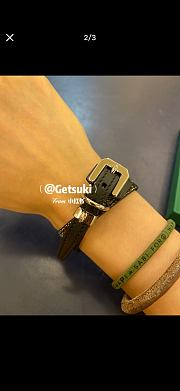 Fortok Goyard Goyardine coated canvas Bracelet Black - 6