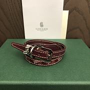Fortok Goyard Goyardine coated canvas Bracelet Burgundy - 1