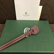Fortok Goyard Goyardine coated canvas Bracelet Burgundy - 4