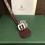 Fortok Goyard Goyardine coated canvas Bracelet Burgundy - 2