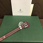 Fortok Goyard Goyardine coated canvas Bracelet Burgundy - 6