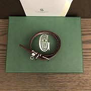 Fortok Goyard Goyardine coated canvas Bracelet Burgundy - 3