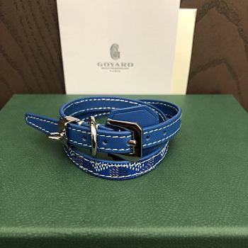 Fortok Goyard Goyardine coated canvas Bracelet Blue