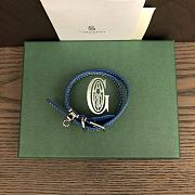 Fortok Goyard Goyardine coated canvas Bracelet Blue - 3