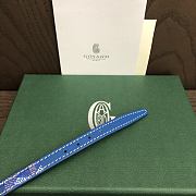 Fortok Goyard Goyardine coated canvas Bracelet Blue - 4