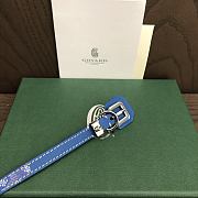 Fortok Goyard Goyardine coated canvas Bracelet Blue - 5