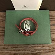 Fortok Goyard Goyardine coated canvas Bracelet Red - 4