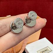 Fortok Miu Miu Earrings Silver/ White Pendant - 6