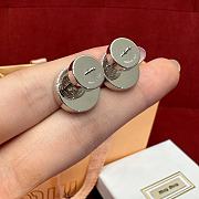 Fortok Miu Miu Earrings Silver/ Black Pendant - 5