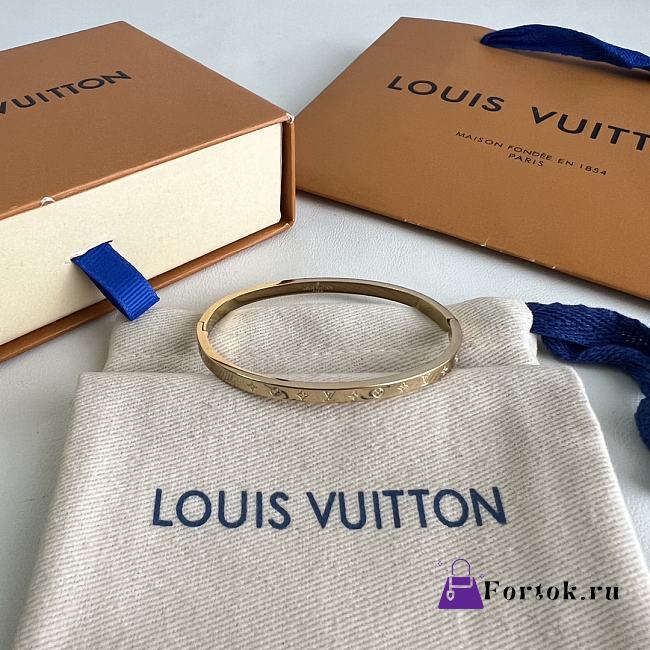 Fortok Louis Vuitton Round Bracelet Gold - 1