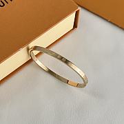 Fortok Louis Vuitton Round Bracelet Gold - 3