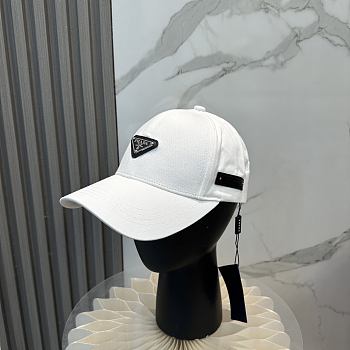 Fortok Prada Logo Cap White