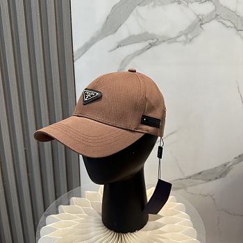 Fortok Prada Logo Cap Brown