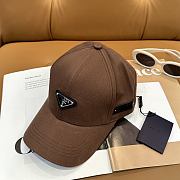 Fortok Prada Logo Cap Brown - 5