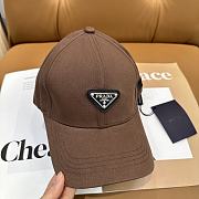 Fortok Prada Logo Cap Brown - 2