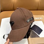 Fortok Prada Logo Cap Brown - 3