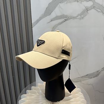 Fortok Prada Logo Cap Beige