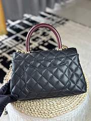 Fortok Chanel Coco Grained Calfskin with Handle Black 24 x 10 x 14cm - 3