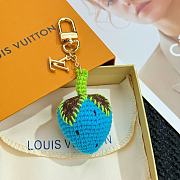 Fortok Louis Vuitton Berrylicious Crochet Bag Charm Blue - 6