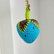 Fortok Louis Vuitton Berrylicious Crochet Bag Charm Blue - 5