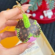 Fortok Louis Vuitton Berrylicious Crochet Bag Charm Pink - 4