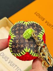 Fortok Louis Vuitton Berrylicious Crochet Bag Charm Red - 4