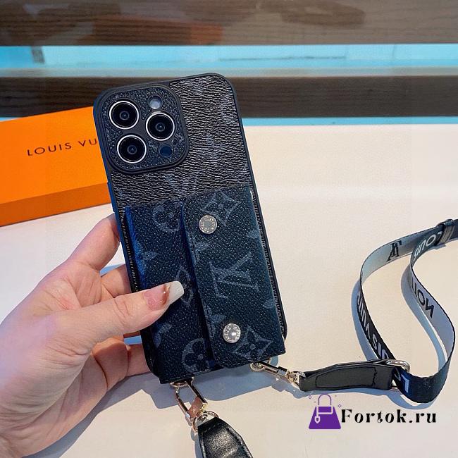Fortok Louis Vuitton Monogram Phone Case Black - 1