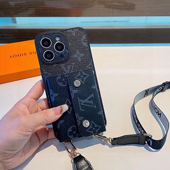 Fortok Louis Vuitton Monogram Phone Case Black