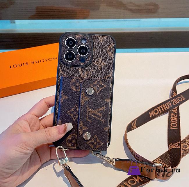 Fortok Louis Vuitton Monogram Phone Case Brown - 1