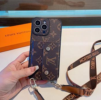 Fortok Louis Vuitton Monogram Phone Case Brown