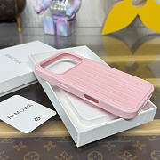 Fortok RIMOWA iPhone 17 Pro case Pink Aluminum - 5