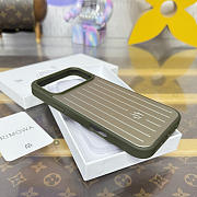 Fortok RIMOWA iPhone 17 Pro Max case Dark Green Aluminum - 4