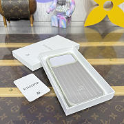 Fortok RIMOWA iPhone 17 Pro Max case White Aluminum - 1