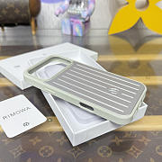 Fortok RIMOWA iPhone 17 Pro Max case White Aluminum - 4